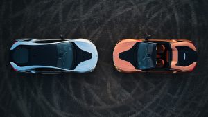 BMW i8 Roadster und BMW i8 Coupé. © BMW Group