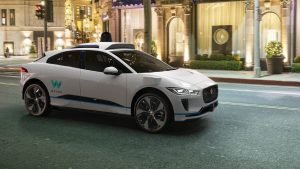 Jaguars I-Pace mit Lidar-Sensoren am Dach. © Waymo