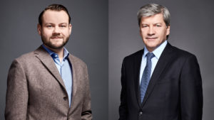 Hannes Cizek (Leiter Group Digital Banking, RBI) und RBI-CEO Johann Strobl. © RBI