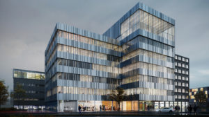 Der "Techno Head" wird neue Landmark der Science City Itzling. © Riegler Riewe Architekten