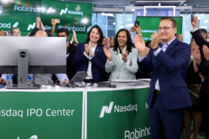 Robinhood-Gründer beim IPO. © Robinhood