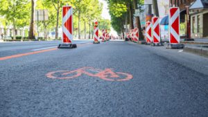 Pop-up-Radweg, Wien, Radweg, Radfahren, Fahrrad, Straße