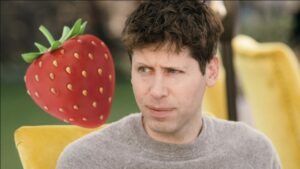 OpenAI-CEO Sam Altman mit Blick auf die Erdbeere. © Village Global (CC BY 2.0)