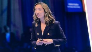 Klara Shih ist CEO of Salesforce AI: “Wir stehen mit autonomen Agenten am Beginn der dritten Welle der KI." © Trending Topics, Julia Gerber