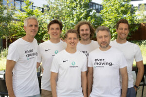 Hintere Reihe von links nach rechts:: Hanno Lippitsch, Stefan Feirer, Lukas Kühnert, Philipp Braunsberger Vordere Reihe von links nach rechts: Emanuel Steininger, Ramon Bez. © Eversports