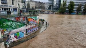 Wiener Donaukanal während Hochwasser. © X.com