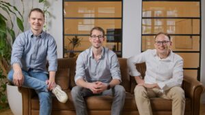 Im Gründungsteam dabei: Philipp Mayer (CPO), Lukas Puender (CEO) und Peter Merkert (CTO) © Retraced