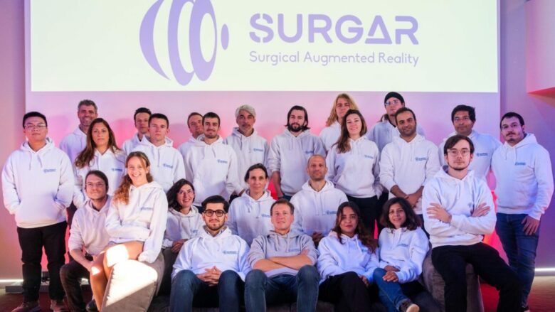 Surgar wurde von Nicolas Bourdel, Adrien Bartoli, Michel Canis und Bertrand Le Roy gegründet und entwickelt Augmented-Reality-Lösungen für die minimalinvasive Chirurgie. © Surgar