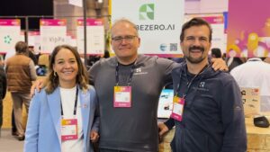 globalzero.ai ist eines von 7 nominierten österreichischen Impact-Startups am WebSummit. Das Gründerteam besteht aus: Vera Matisovits, Stefan Kummert und Alexander Thiede. © Trending Topics