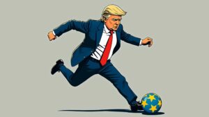 Trump kickt Europa. © Gronk / Trending Topics