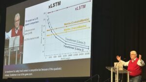 Sepp Hochreiter präsentiert xlSTM von NXAI. © NXAI