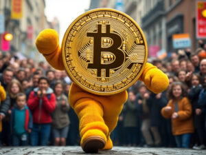 Bitcoin-Maskottchen. © Grok / Trending Topics