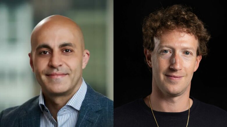 Databricks-CEO Ali Ghodsi und Meta-CEO Mark Zuckerberg. © Databricks / Meta