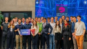 Die Vienna Pitching Competition war das Auftakt-Event von START Vienna. Zu den 10 Startups, die pitchten, gehörten: OptaRay Photonics, Boolee, sonning, Bitsure, PickMe, todo4u GmbH, Cookie, Donna, IndHex und Acute XR. © START Vienna